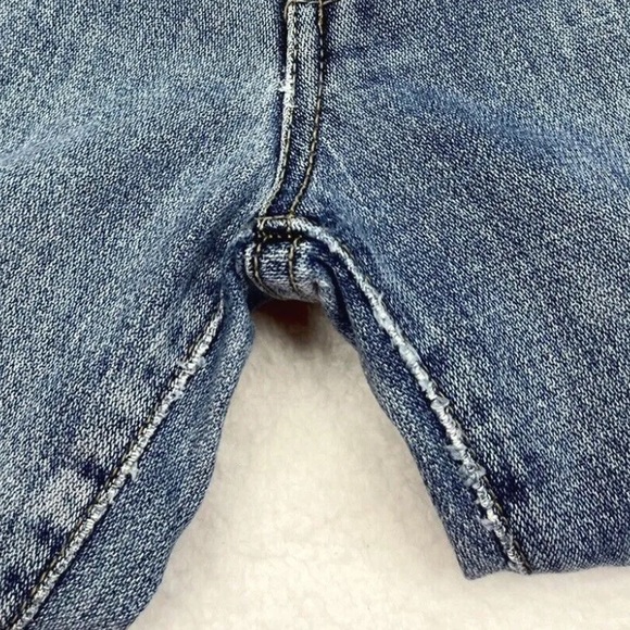 Vintage 90s Crop Jeans Mid Rise Distressed Denim Size 30 - Picture 5 of 11